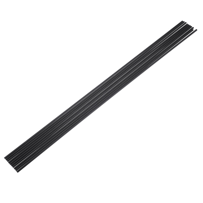 10Pcs/Set 400mm Round Carbon Fiber Tube Pure Carbon Hollow Pipe Roll Wrapped Matt Surface for RC Airplane DIY Tool