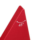Drillpro ES-3 Aluminum Alloy 45 Degree Marking Angle Ruler Parallel Ruler with Base Woodworking Measuring Scribing Tool