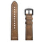 22mm Silica gel Inside External Leather Watch Band Watch Strap for Xiaomi Amazfit 2