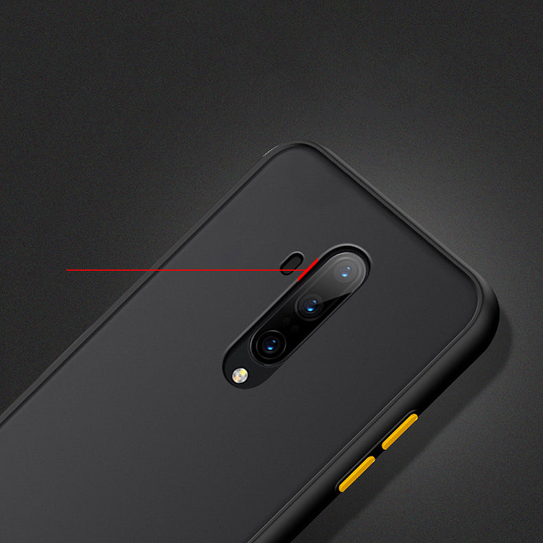 For OnePlus 7T Pro Case Bakeey Armor Shockproof Anti-fingerprint Matte Translucent Hard PC&Soft TPU Edge Protective Case
