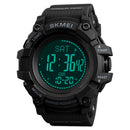 SKMEI 1356 Compass Pedometer Calorie Sport Watch Chronograph World Time Stopwatch Digital Watch