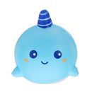 Squishy Narwhal Uni Whale Jumbo 11CM Slow Rising With Packaging Collection Gift Soft Toy