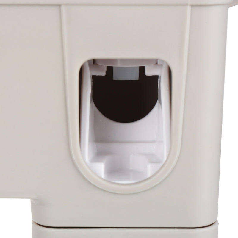 Toothbrush Holder Toothpaste Squeezer Stand Organizer Plastic Bathroom Storage Rack Set
