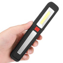 Portable COB LED USB Rechargeable Magnetic Work Light Hook Tent Camping Torch Flashlight