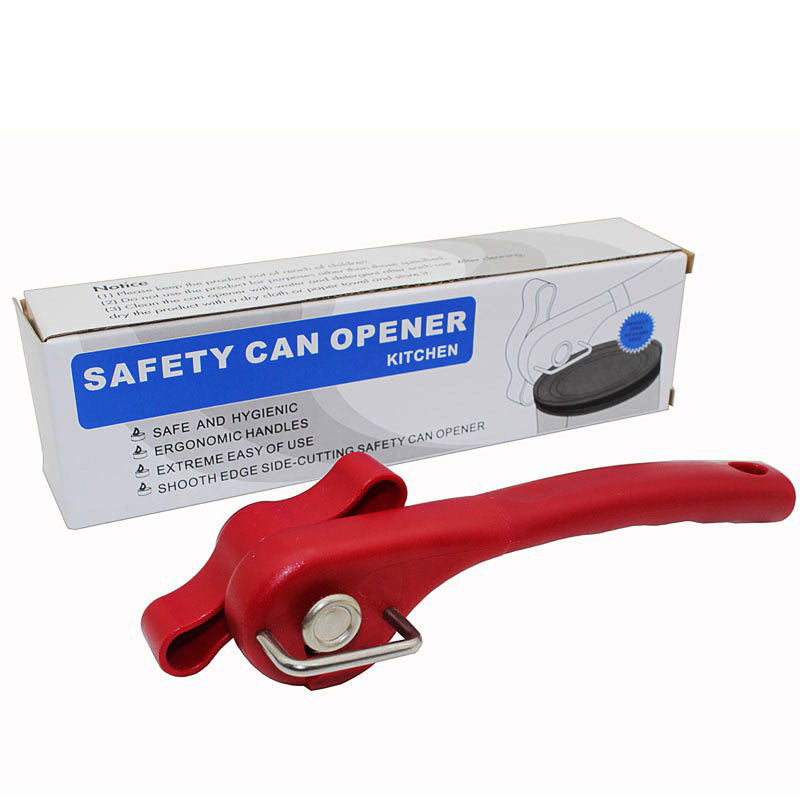 Can Opener Ergonomic Smooth Edge Side Cut Manual Tin Can Opener Lid Tool