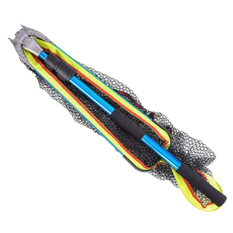 LEO 50x50x60cm Aluminum Alloy Folding Fly Triangle Brail Fishing Net Telescopic Portable Fish Trap