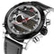 NAVIFORCE NF9097 Fashion Men Dual Display Watch Luxury Leather Strap Sport Watch