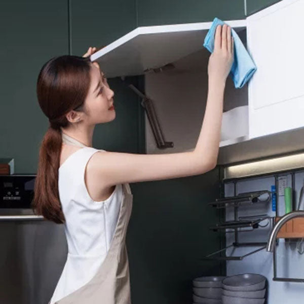 JIEZHI Microfiber Non-marking Scouring Rags Scouring Cloths 5pcs/Set Glass Cleaning Cloths