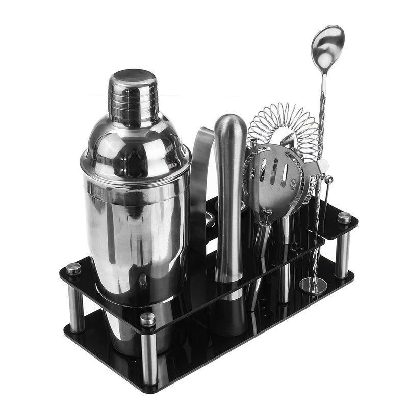 18Pcs Cocktail Shaker Accessories Set Barware Bar Mixing Making + Acrylic Holder