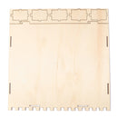 MDF Wooden Decorations Ramadan Advent Calendar DIY House Drawer Stand Rack