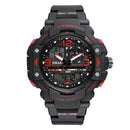SMAEL 1379B Calendar LED Digital Watch Outdoor Dual Display Male Wristwatch