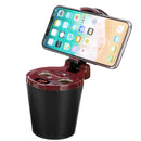 12-24V 80W Dual USB Universal QI Wireless Charging Cup Car Charger