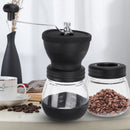 Coffee Mill Grinder Nut Stainless Steel Handle 2 Jars With Lid