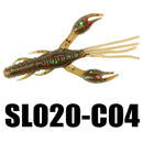 SeaKnight SL020 8pcs 1.8g 60mm Soft Lure Silicone Worm Shrimp Fishing Lure Bass Carp Fishing