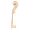 Hand Carved Maple Wood Violin Neck for 4/4 Full Size Violin Parts