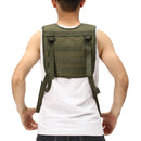 Military Tactical Adjustable H-Harness Suspenders Vest for Shoulder Battle Belt Green