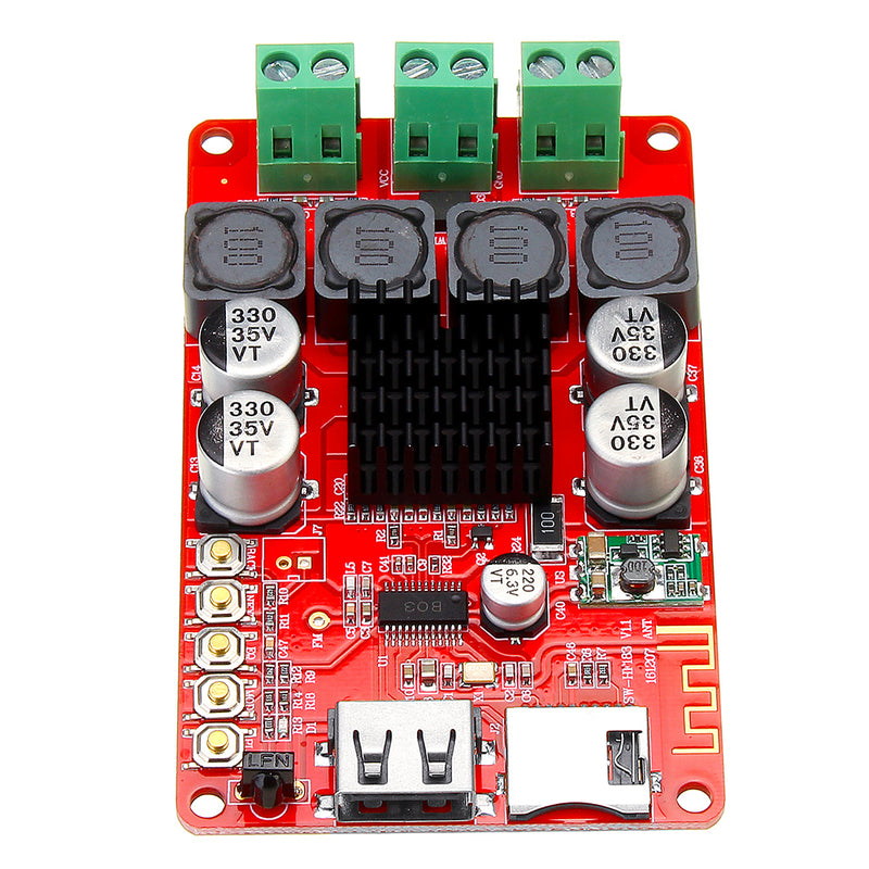 SANWU HF183 TPA3116 2X50W Digital bluetooth Receiver Module Amplifier Board U Disk TF Card Decoder