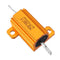 RX24 25W 200R 200RJ Metal Aluminum Case High Power Resistor Golden Metal Shell Case Heatsink Resistance Resistor