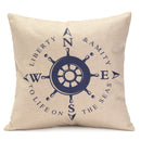 5 Pattern Mediterranean Style Fashion Cotton Linen Beige Pillow Case Home Sofa Decor