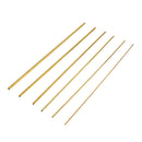 3-8mm Diameter Brass Hollow Round Tube Rod Lathe Bar Stock Kit Assorted for DIY Craft Tool Length 50cm