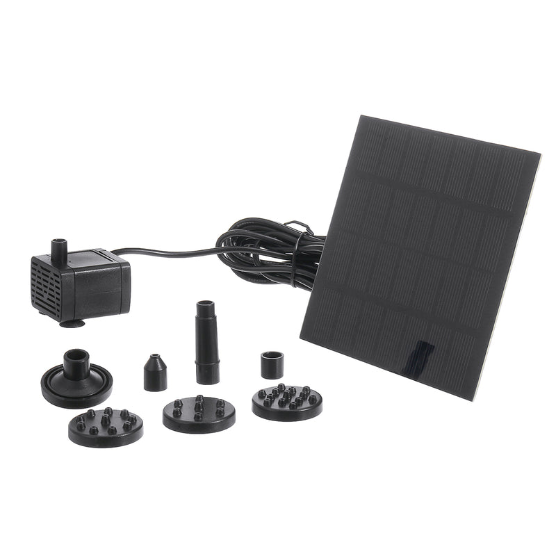 Solar Water Panel Power Fountain Pump Kit Pool Garden Pond Watering Floating Pump