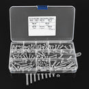 Suleve M5SH2 150Pcs M5 Stainless Steel 6-30mm Hex Socket Button Head Screw Allen Bolt Assortment Kit