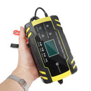 Enusic 12/24V 8A/4A Touch Screen Pulse Repair LCD Battery Charger For Car Motorcycle Lead Acid Battery Agm Gel Wet