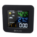 Wireless Weather Station Thermometer HD Screen Digital Humidity Temperature Clock+Sensor