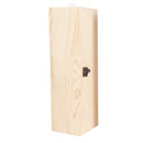 Unpainted Wooden W ine Box Barrel Pine Wood Single Bottle Packing Storage Case Gift