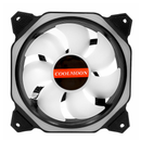 Coolmoon 120mm Adjustable RGB LED Light CPU Cooling Fan Mute Octagon Computer PC Case Cooling Fan