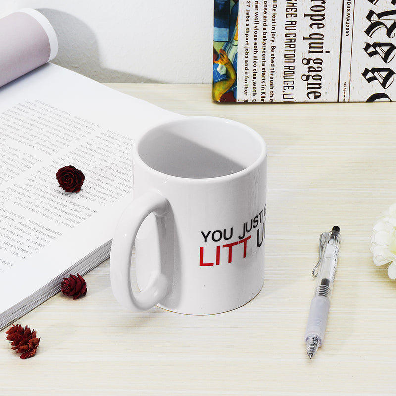 You Just Got LITT UP" Cup Funny Mug Gift Coffee Mugs for Coworkers Office Present