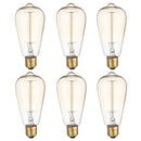 6PCS ST64 40W E27 Dimmable Edison Antique Vintage Filament Incandescent Light Bulb AC220V