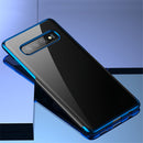 Baseus Plating Transparent Shockproof Soft TPU Back Cover Protective Case for Samsung Galaxy S10
