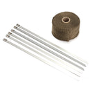 5M Exhaust Heat Wrap Manifold Downpipe High Temp Insulation Bandage Tape Roll