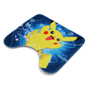 180X180CM Waterproof Polyester Shower Curtain Bathroom Toilet Seat Cover Mat Pad Set