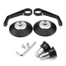 7/8inch Round Handlebar Rearview Mirrors Universal Motorcycle Handle Bar End Cafe Racer