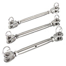 M5 M6 M8 Jaw & Jaw Turnbuckle 316 Stainless Steel Closed Body Rigging Screw for Marine Boat Yacht