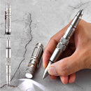 KALOAD EDC Tactical Pen Aluminum Alloy Attack Head Flashlight Blade Outdoor Emergency Safe Security Tool