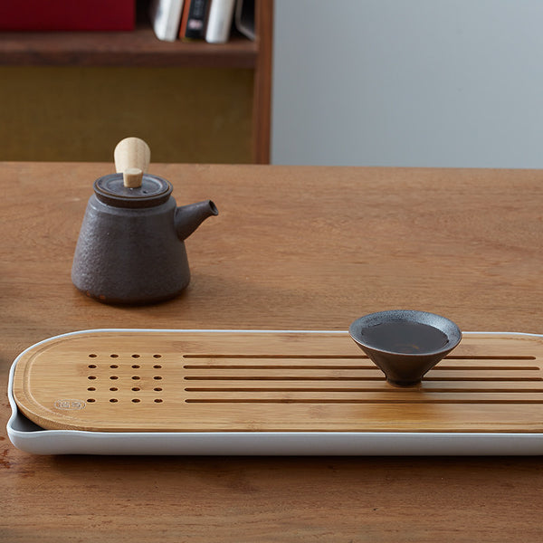 CHENGSHE Bamboo Kungfu Tea Set Storage Type Tea Table Tray from xiaomi youpin