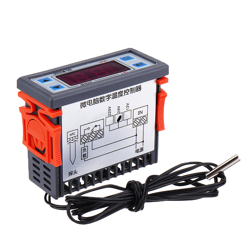 XH-W2060 Embedded Digital Thermostat Cabinet Freezer Cold Storage Thermostat Temperature Controller Temperature Control