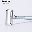 BAILI BD191 Manual Chrome Beard Shaving Barber Shaver 5 Platinum+ Blades Case