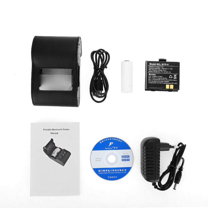 GOOJPRT MTP-II Portable 58mm bluetooth Thermal Label Receipt Printer bluetooth Printer for Windows IOS Android