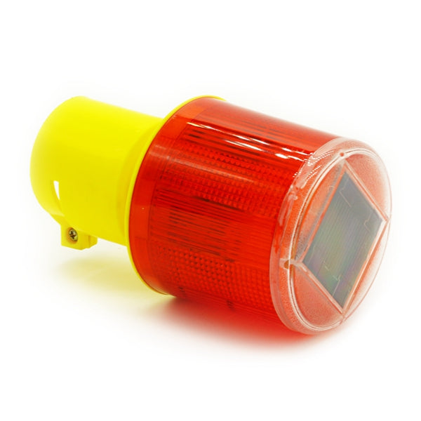 Solar Powered Traffic Warning Light LED Safety Signal Beacon Emergency Alarm Lamp