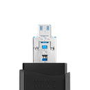 Rocketek CR9 2-in-1 USB 3.0 Micro USB to SD TF Card OTG Card Reader for Android Phone