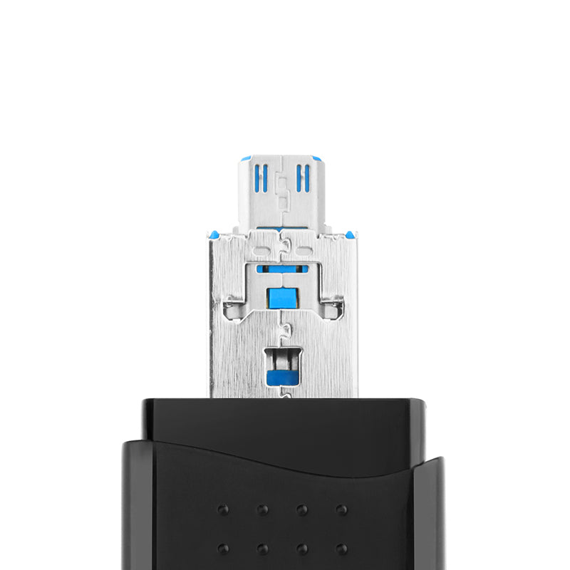 Rocketek CR9 2-in-1 USB 3.0 Micro USB to SD TF Card OTG Card Reader for Android Phone