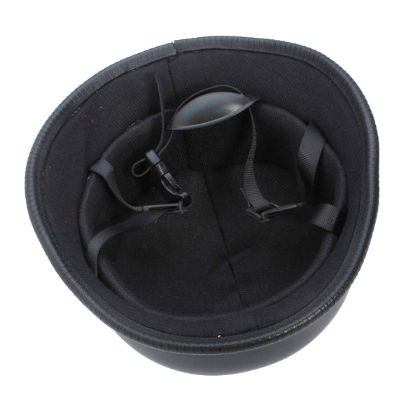 Black 59-60cm/23.2-23.6in Motorcycle Half Face Helmet With Removable Goggle Cruiser Biker Matte