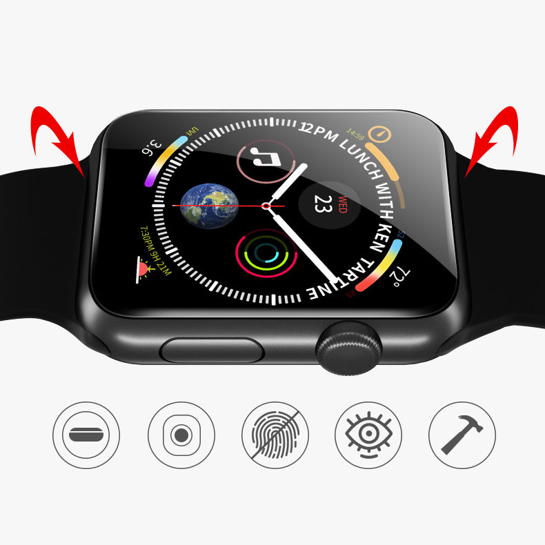 Bakeey 2PCS 40/44mm 10D Anti-scratch HD Clear Full Cover Soft Hydrogel Flim Screen Protector for Apple Watch Series 5/Apple Watch Series 4