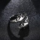 Open Skull Casting Men's Ring Jewelry