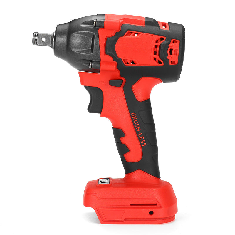 18V 520N.m. Li-Ion Cordless Impact Brushless Wrench Driver 1/2Inch Electric Wrench Replacement for Makita Battery