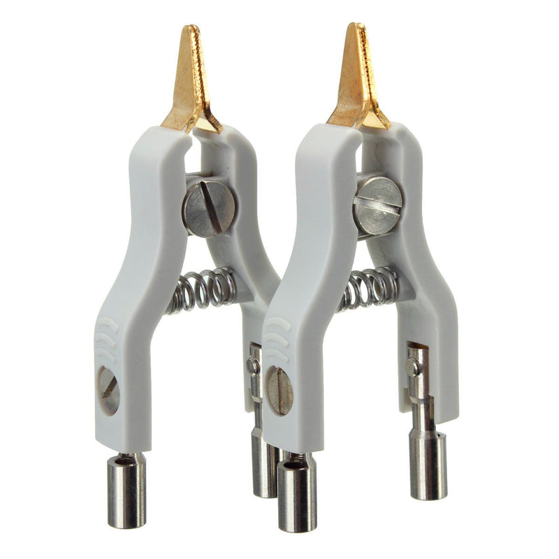 2Pcs Copper Gwinstek LCR Kelvin Test Clip Bridge Test Clip Microresistivity Clip